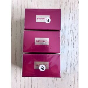 3 BrowPro Simone Stamp Eyebrow Makeup Dark Brown Arched 6g Each New Sealed 05/28